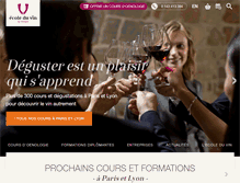 Tablet Screenshot of ecole-du-vin.fr